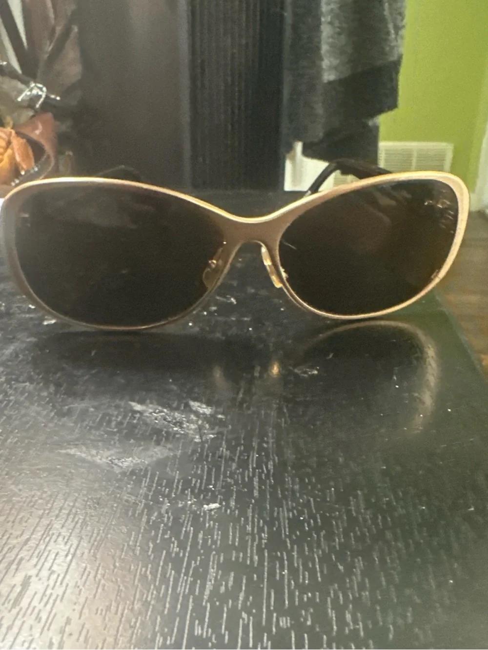 Authentic Cole Haan CH 650 Gold Sunglasses - Excellent Condition
